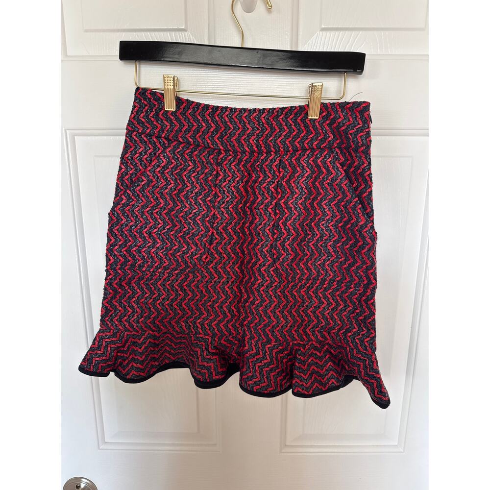 Harvey Faircloth Ruffle Bottom Mini Skirt size 2 NWT